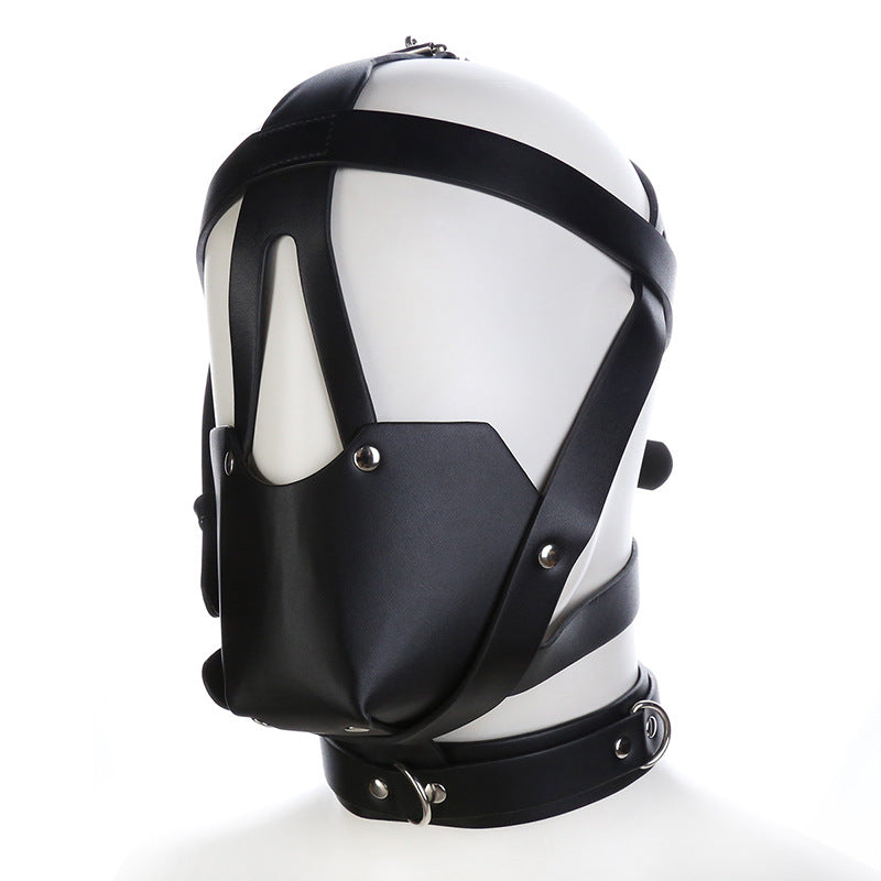 BDSM Erotic Leather Mask - Black - image 0