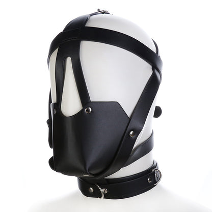 BDSM Erotic Leather Mask - Black - image 0