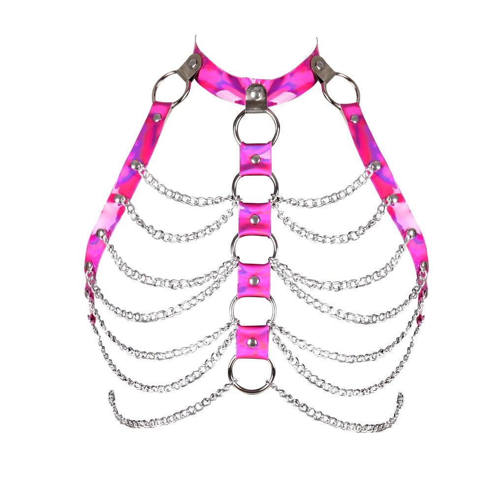 Laser-Cut Body Chain Harness - Rose - image 7