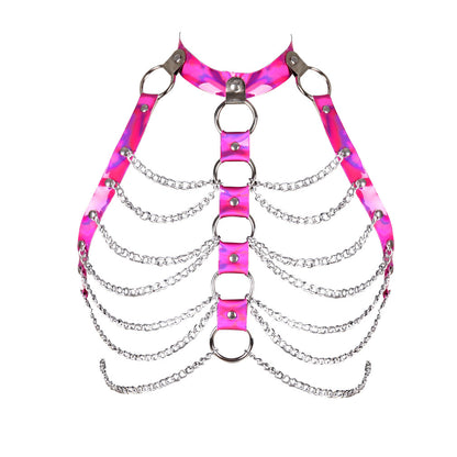 Laser-Cut Body Chain Harness - Rose - image 7