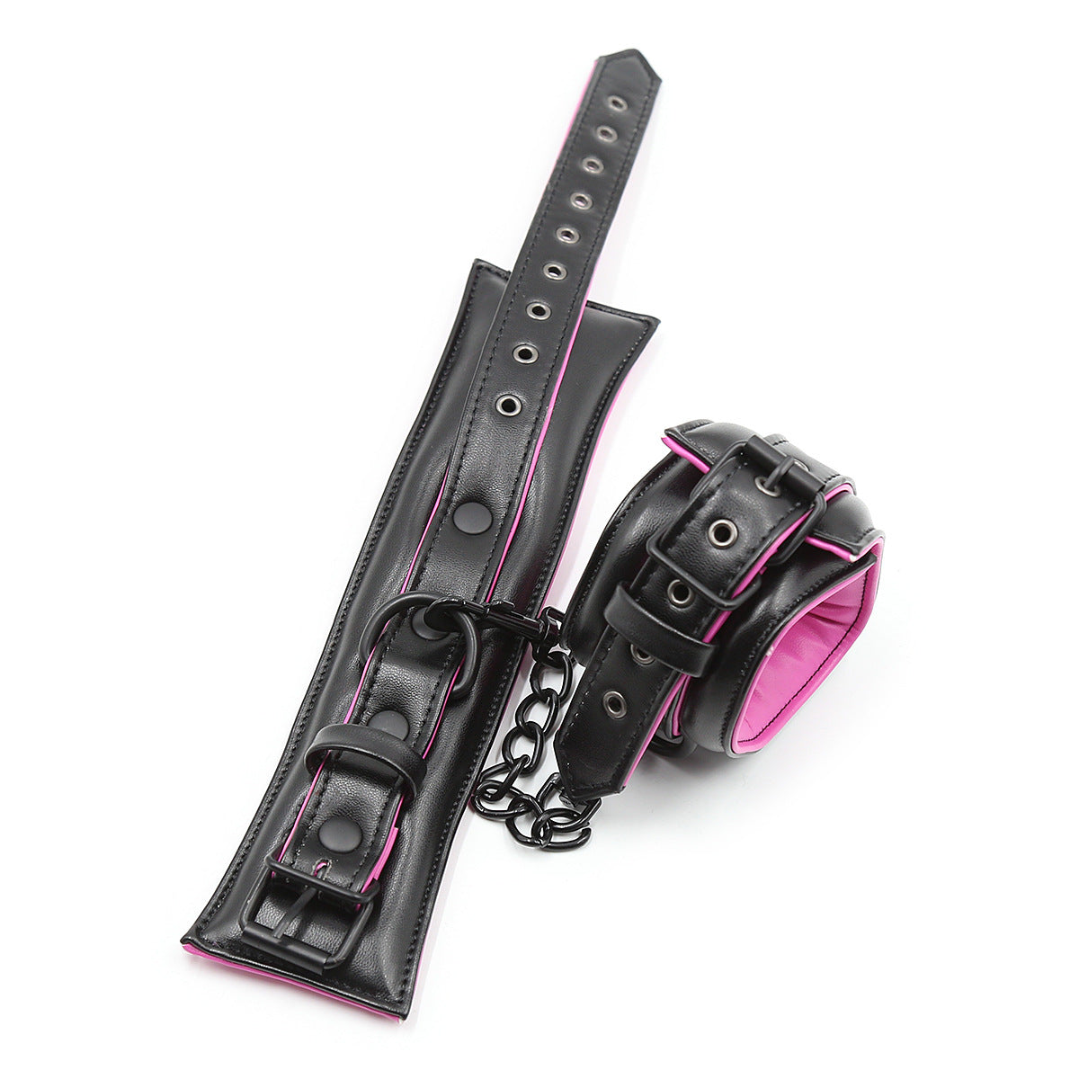 Leather Bondage Handcuffs Ankle Cuffs - image 2