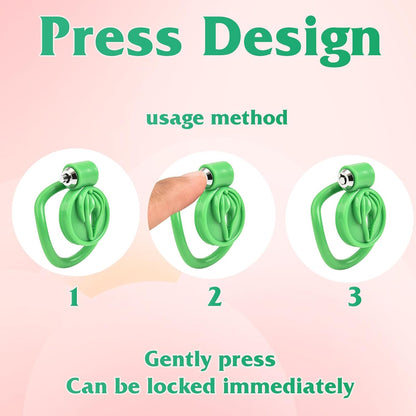 Flat Chastity Cage (Green) - image 3