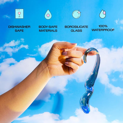 Iridescent Glass G-Spot Wand – Elegant Body-Safe & Temperature Play Friendly - image 6