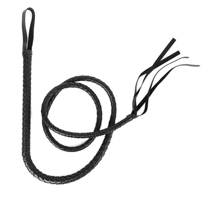 74.8 Inch Pu Leather Flogger Whip - Black - image 6