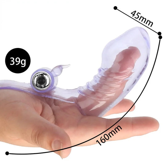 Finger Sleeve Vibrator Clit Stimulate - image 1