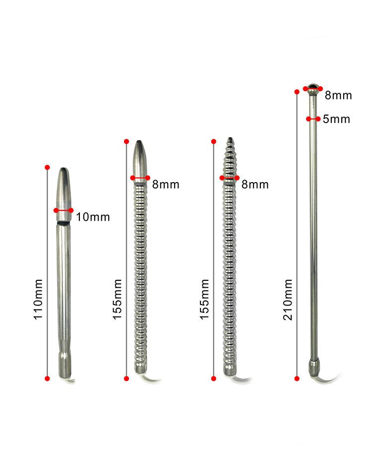 Electro-Sex Ribbed Urethra Sound Probe - image 3