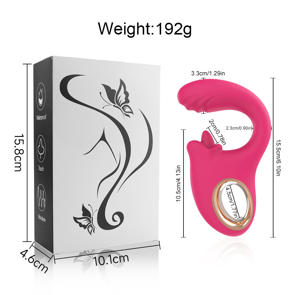 Luxelick 6.1'' Dual Motor Tongue Vibe - Rose - image 6