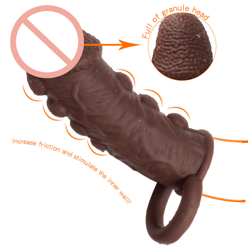Beaded Silicone Penis Sleeve  - image 2