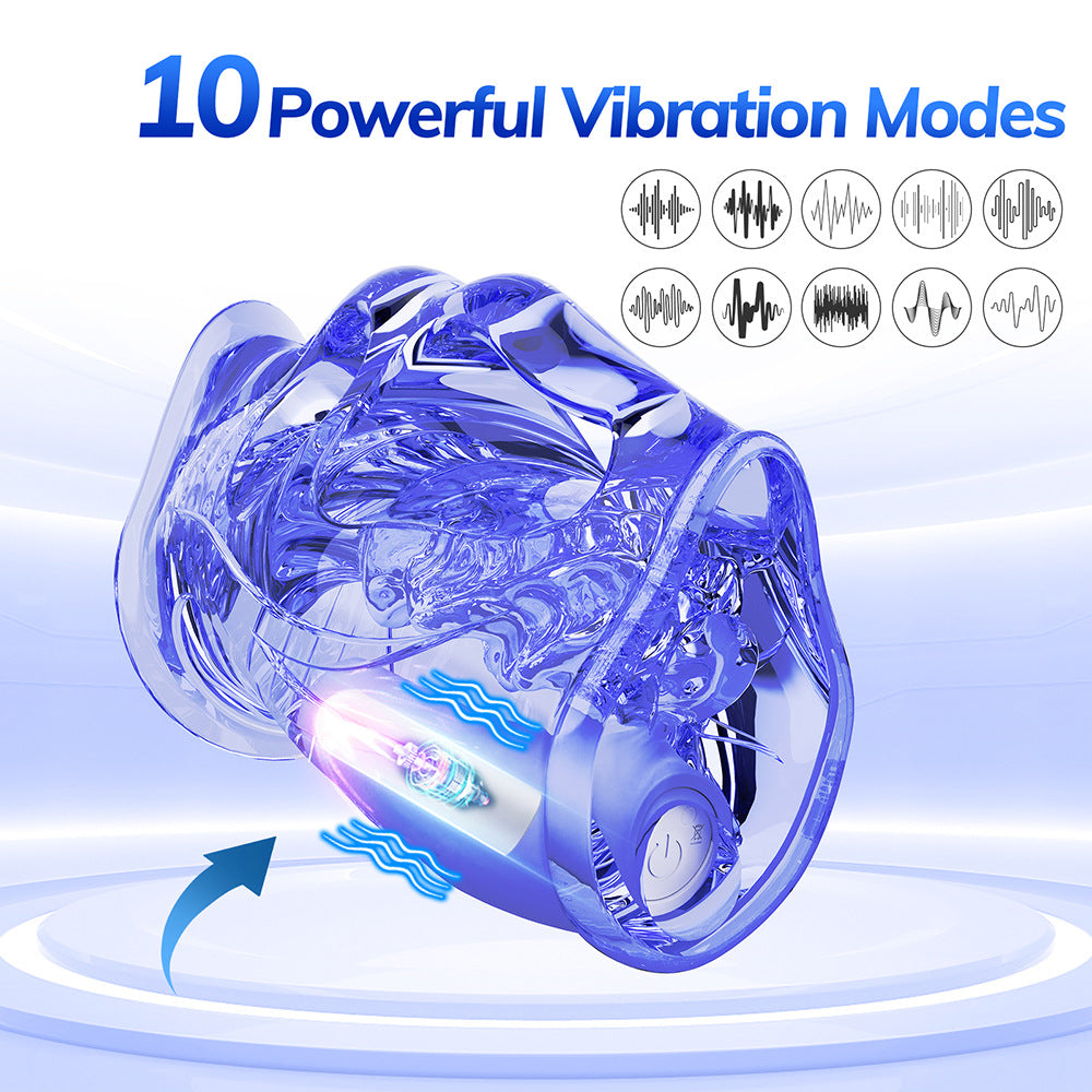 Open-Ended Male Stroker with 3D Beaded Texture – Manual & Vibrating Versions Available - image 9