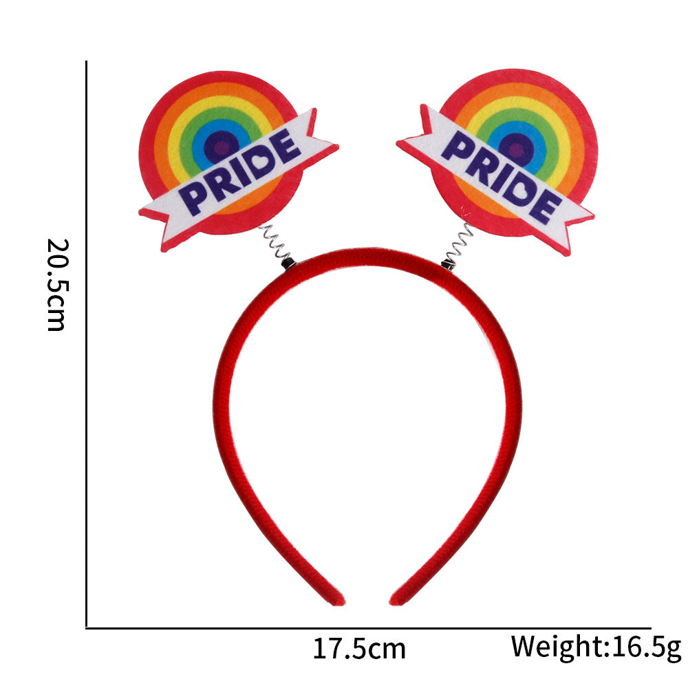 LGBT Headband Pride Month Accessory Rainbow Headband - B - one size fits all - image 7