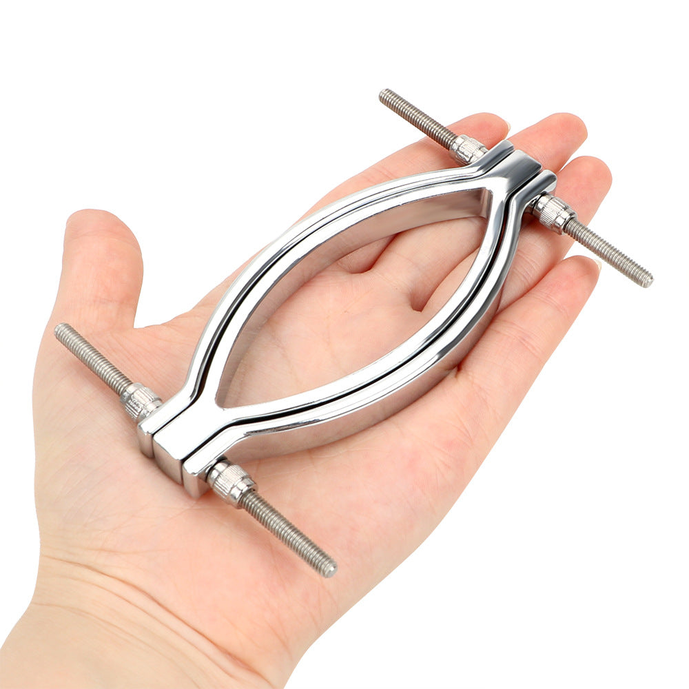 BDSM Toy Vaginal Speculum - Silver - image 0
