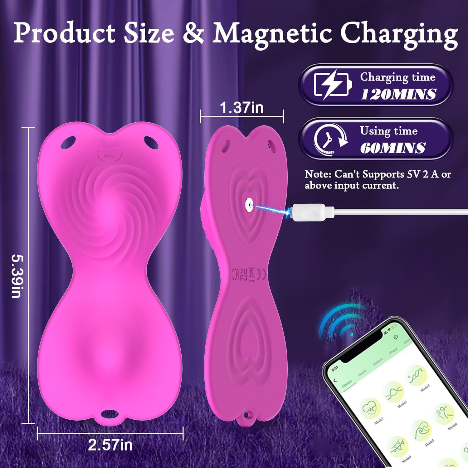 APP Remote Control Butterfly Wearable Vibrator 9+9 Vibration Modes - image 4