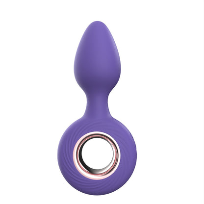Sweet Smile Vibrating Butt Plug - Purple & Rose Gold - image 8