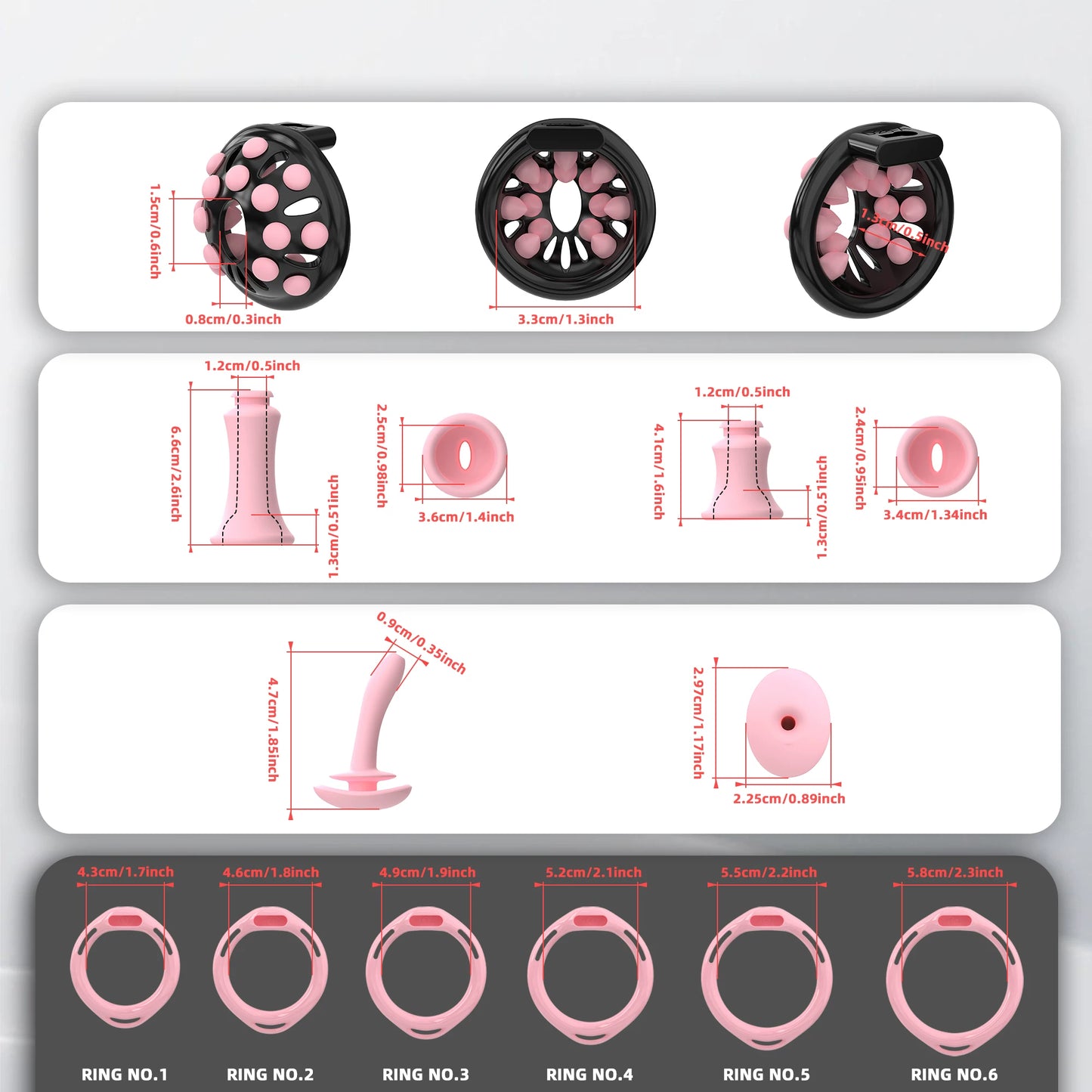 Securefit Resin Chastity Cage Set - image 3