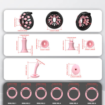 Securefit Resin Chastity Cage Set - image 3