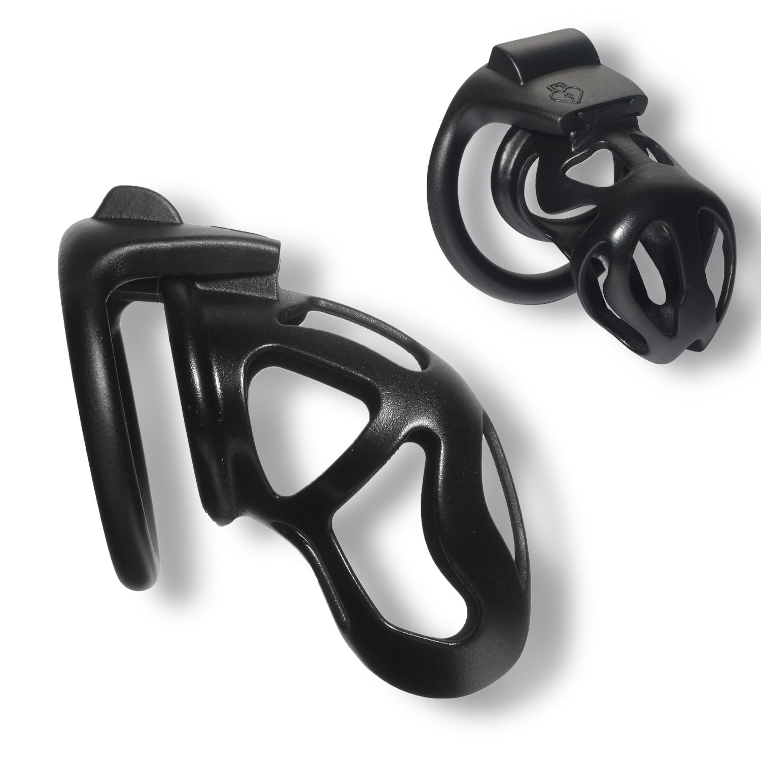 Skull Chastity Cage for Male Lightweight - Black - Grande w/ 4 Rings - image 0