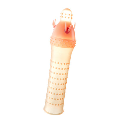 Vibrating Condoms Penis Sleeve Delay Ejaculation Thorn Dot G Spot Cover  - C - image 8