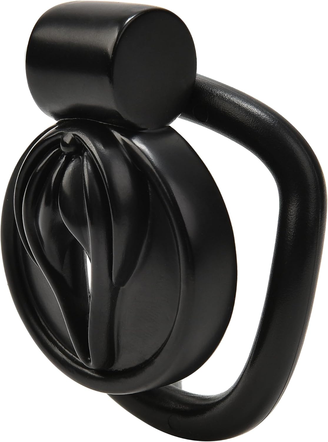 Flat Chastity Cage (Black) - Black - image 4