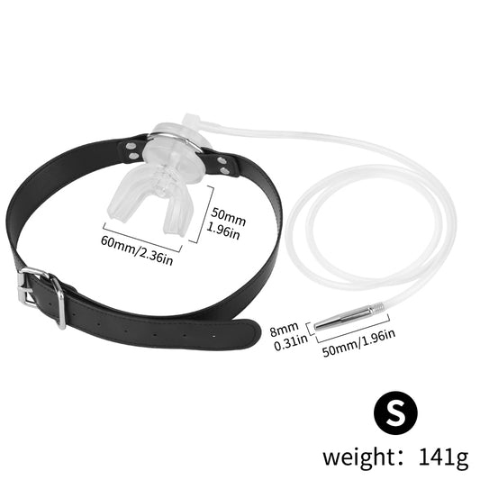 Dual-Stimulation Gag & Urethral Plug - S - image 0