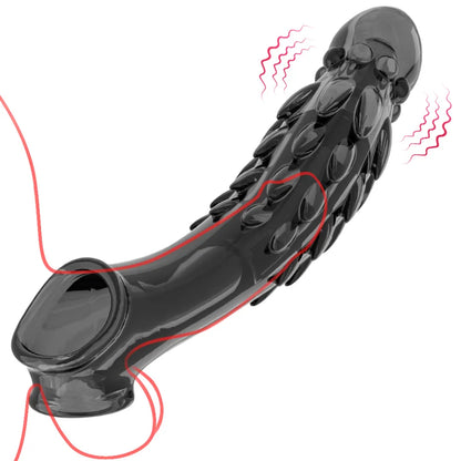 FlexiMax Penis Sleeve - Transparent Black - image 7