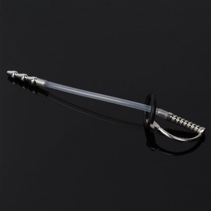 Urethral Sound with Silicone Catheter Tube  - Stainless steel & Silicone - image 1