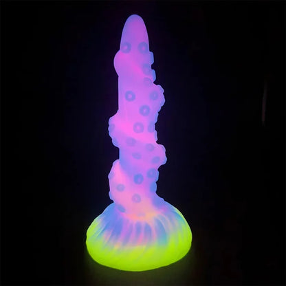 8.26'' Fantasy Tentacle Dildo with Multi-Texture Design & Glow-in-the-Dark Effect - image 2