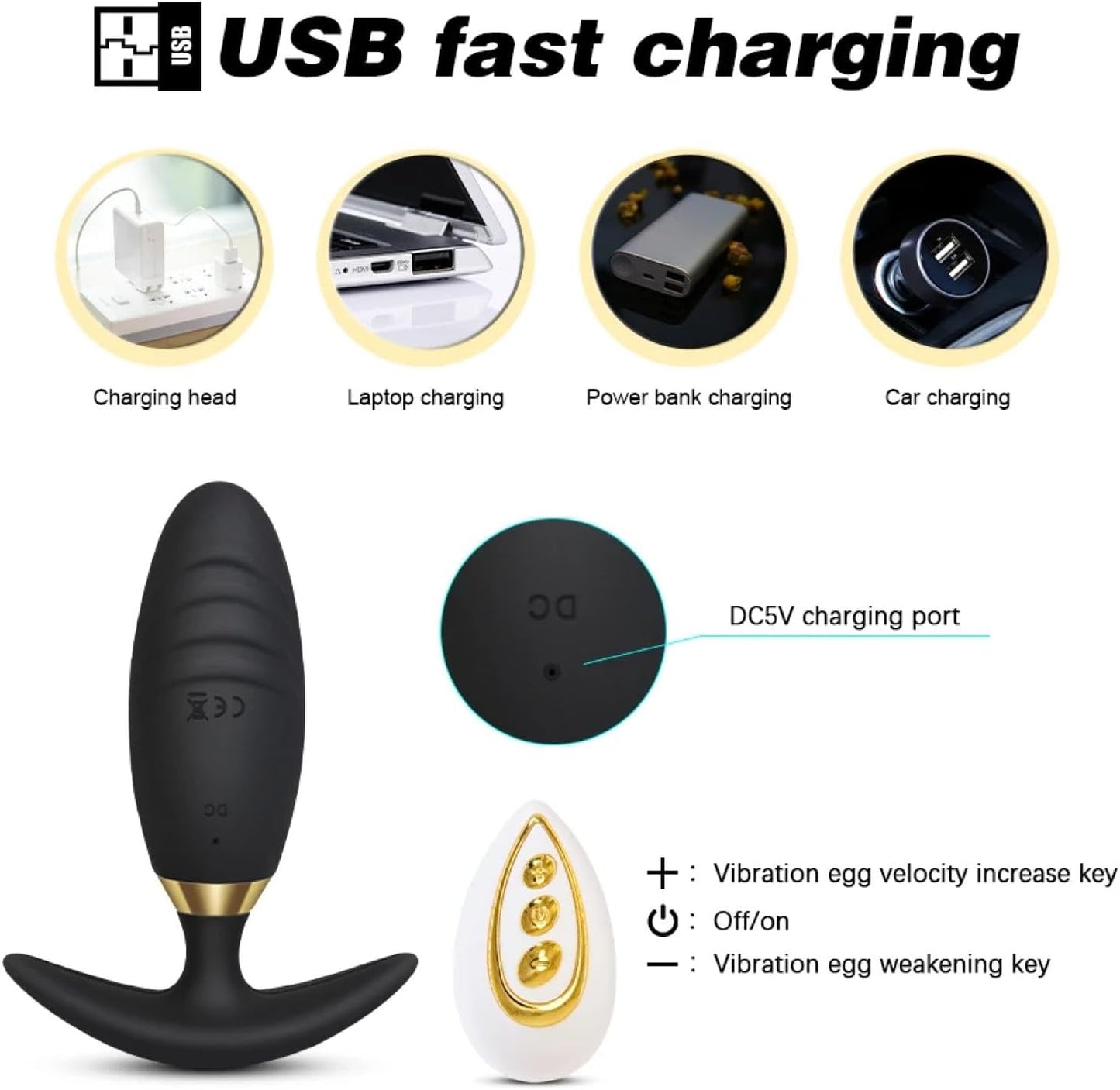 Remote App Control Butt Plug Anal Vibrator - image 4