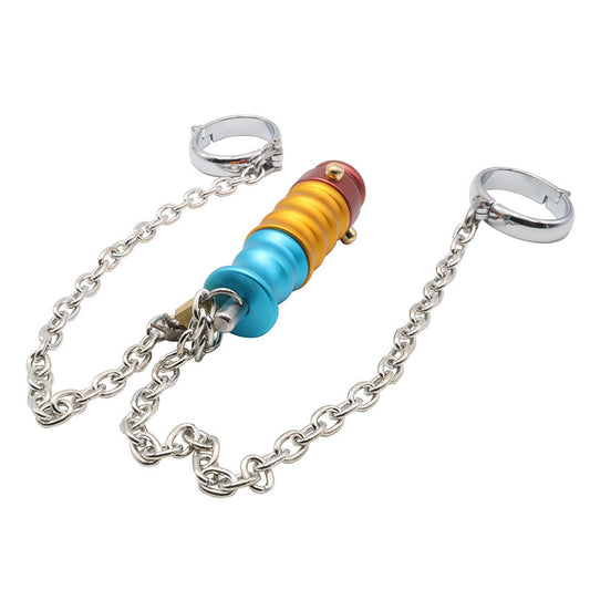 BDSM Gear Handcuffs with Beaded Butt Plug - image 0
