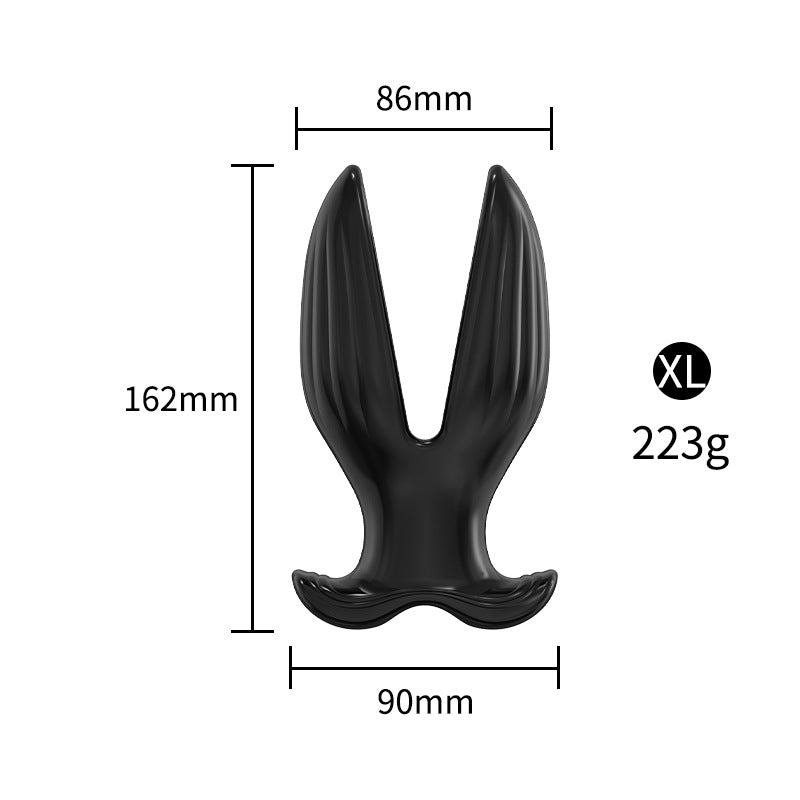 Expanding Tunnel Plug - Black - XL - image 3