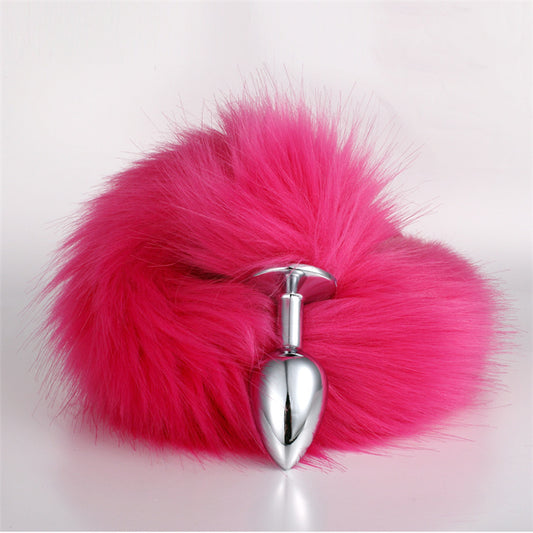 Monochrome Fox Tail - 4cm - image 1