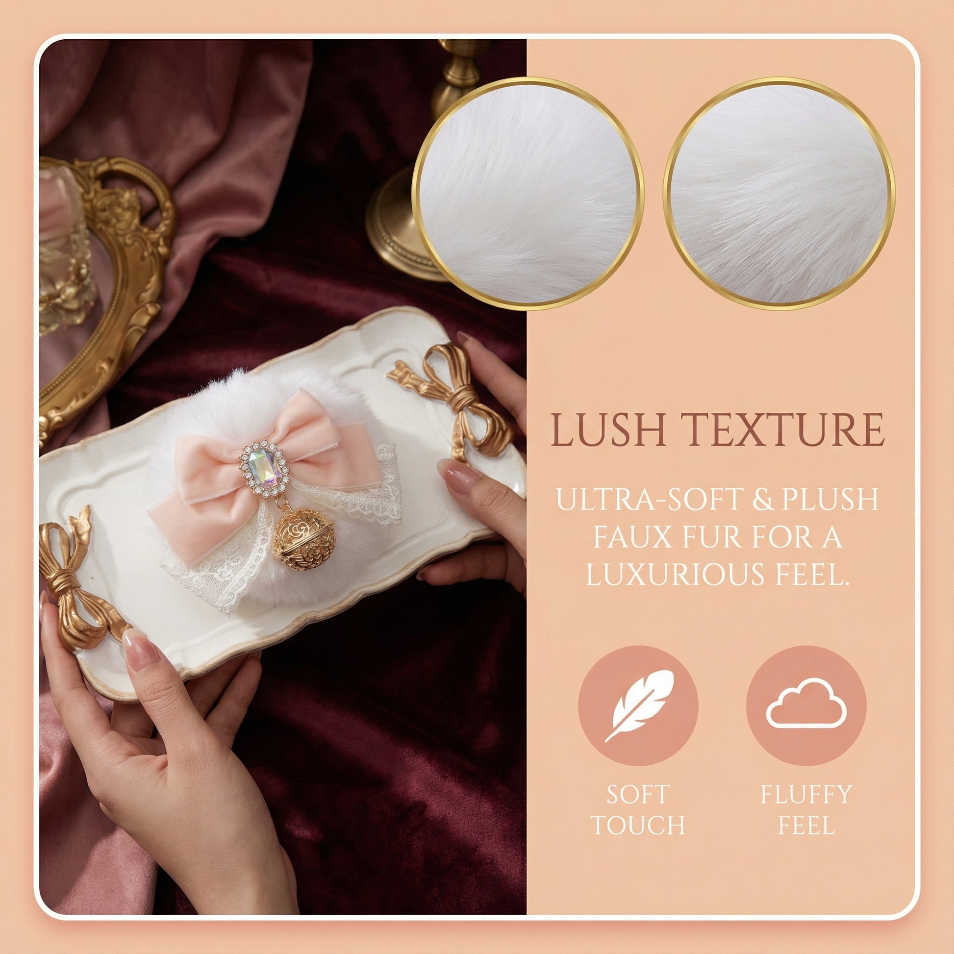 Luxury Bunny Tail Plug Set – 10 cm Plush Tail with Detachable Bow Bell - image 12