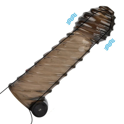 Penis Sleeve Vibrator Penis Extender - image 2
