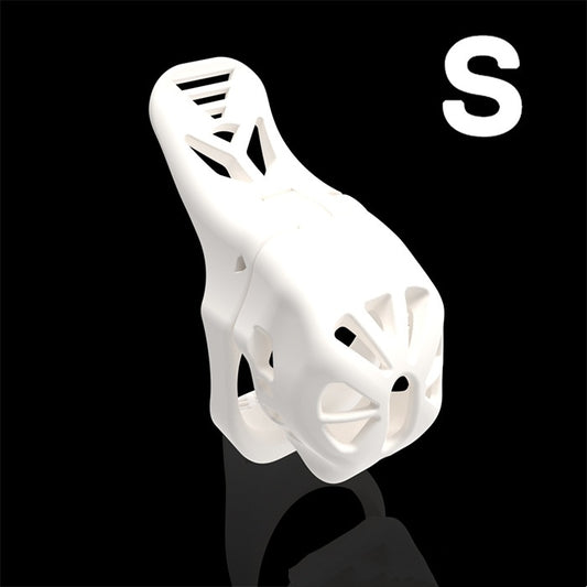 Swallow Tail Chastity Cage - B - White - S - image 1