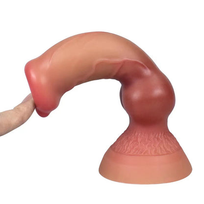 7 Inch Realistic Ultra-Soft Dog Knot Dildo Silicone Animal Penis - image 2