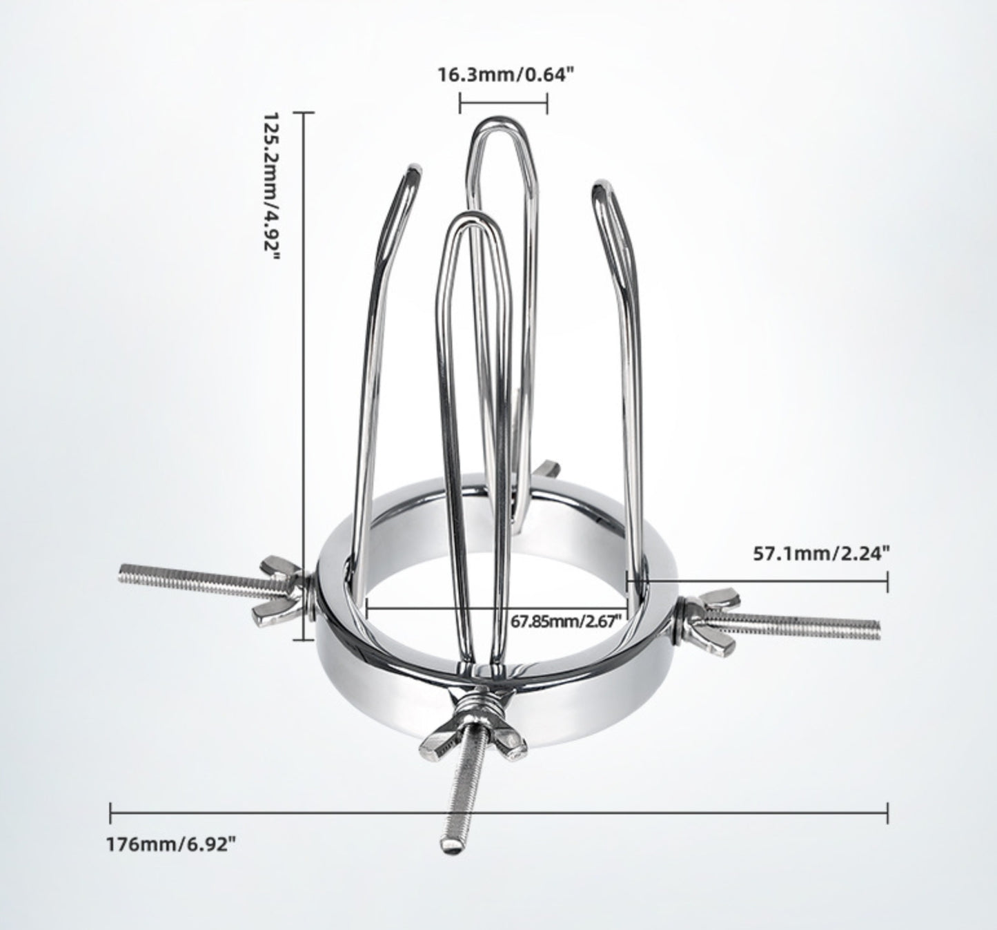 Oculus Stainless Steel Speculums Anal Virginal Explorer - S - image 3