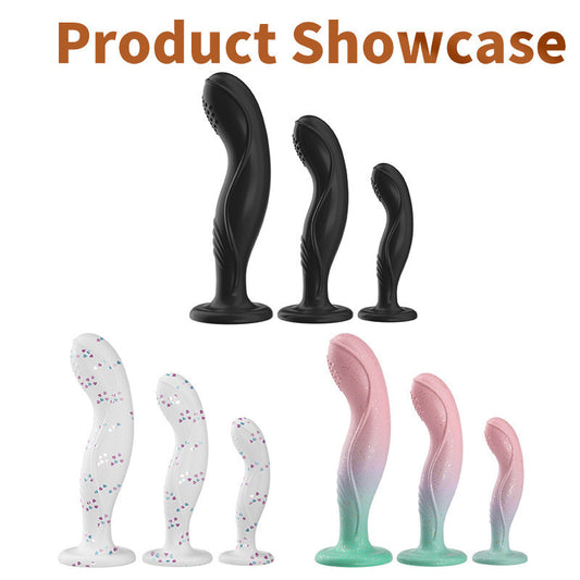 Tri-Color Silicone Butt Plug - image 4