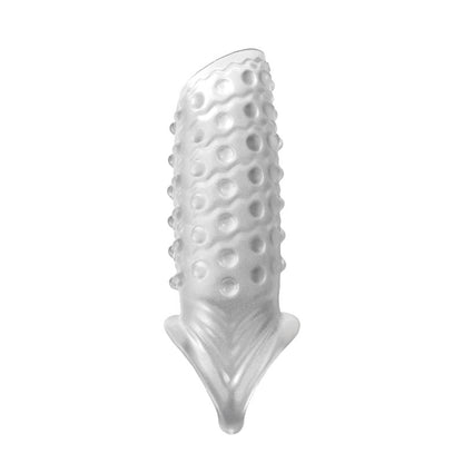 Reusable Silicone Penis Sleeve Glans Penis Enlarger Extender - Bump - White - image 4