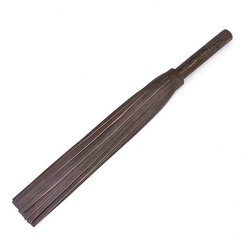 Vintage Wooden Handle Leather Flogger - 21.4'' - image 2