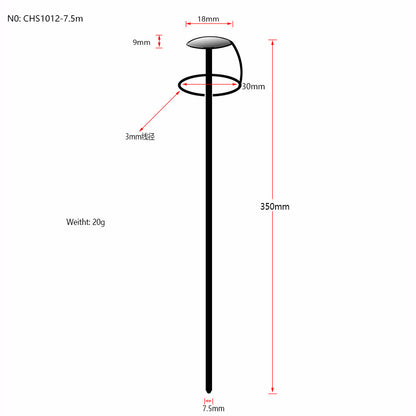Fixable Silicone Urethral Sound - 7.5mm - image 8