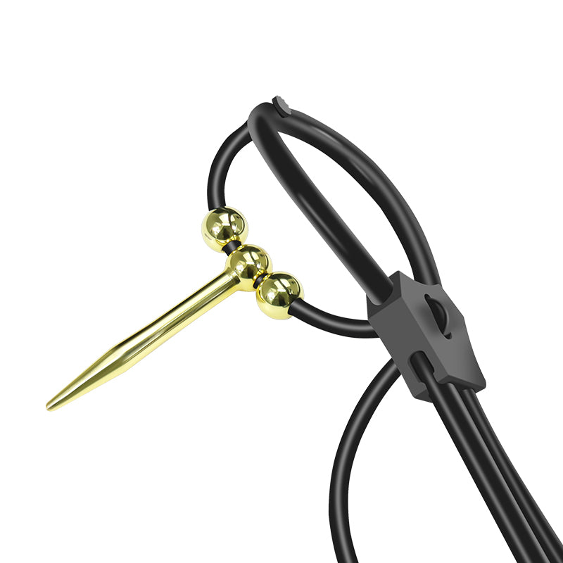 Stainless Steel Urethral Plug with Conductive Silicone Ring - image 6