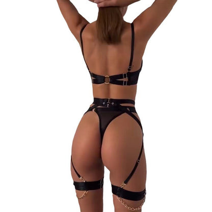 Chain Reaction Bondage Lingerie Set - image 0