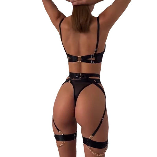 Chain Reaction Bondage Lingerie Set - image 0