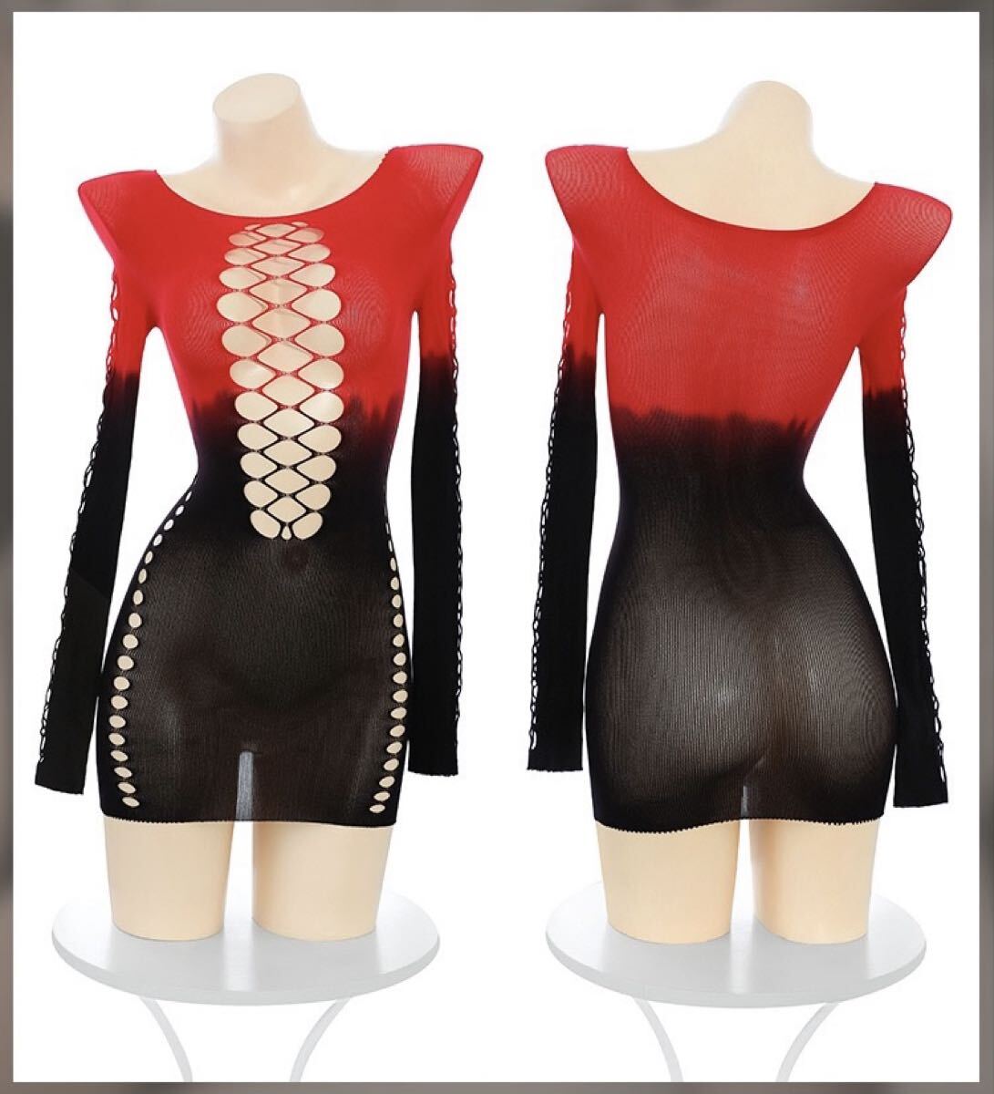 Gradient Mesh Mini Dress - image 0