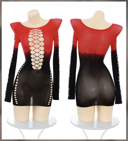 Gradient Mesh Mini Dress - image 0