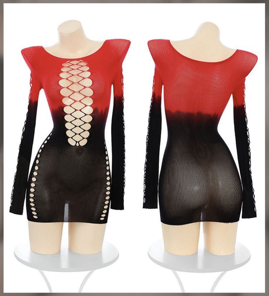 Gradient Mesh Mini Dress - image 0