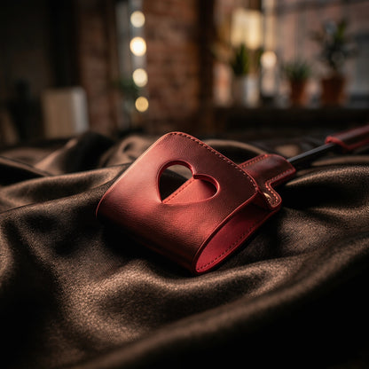 Heart Cutout Leather Whip - image 2