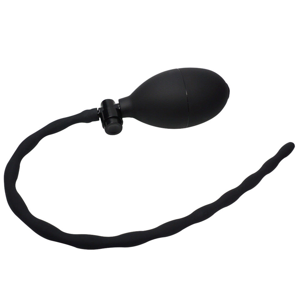 Inflatable Silicone Urethral Sound - Black - image 0