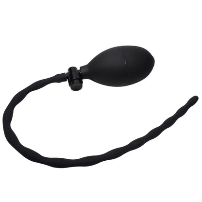 Inflatable Silicone Urethral Sound - Black - image 0