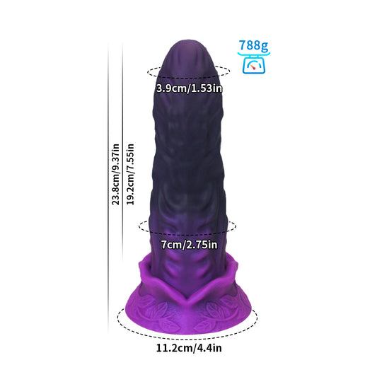 Amethyst Behemoth Triple Dominance Dildo - M - image 1