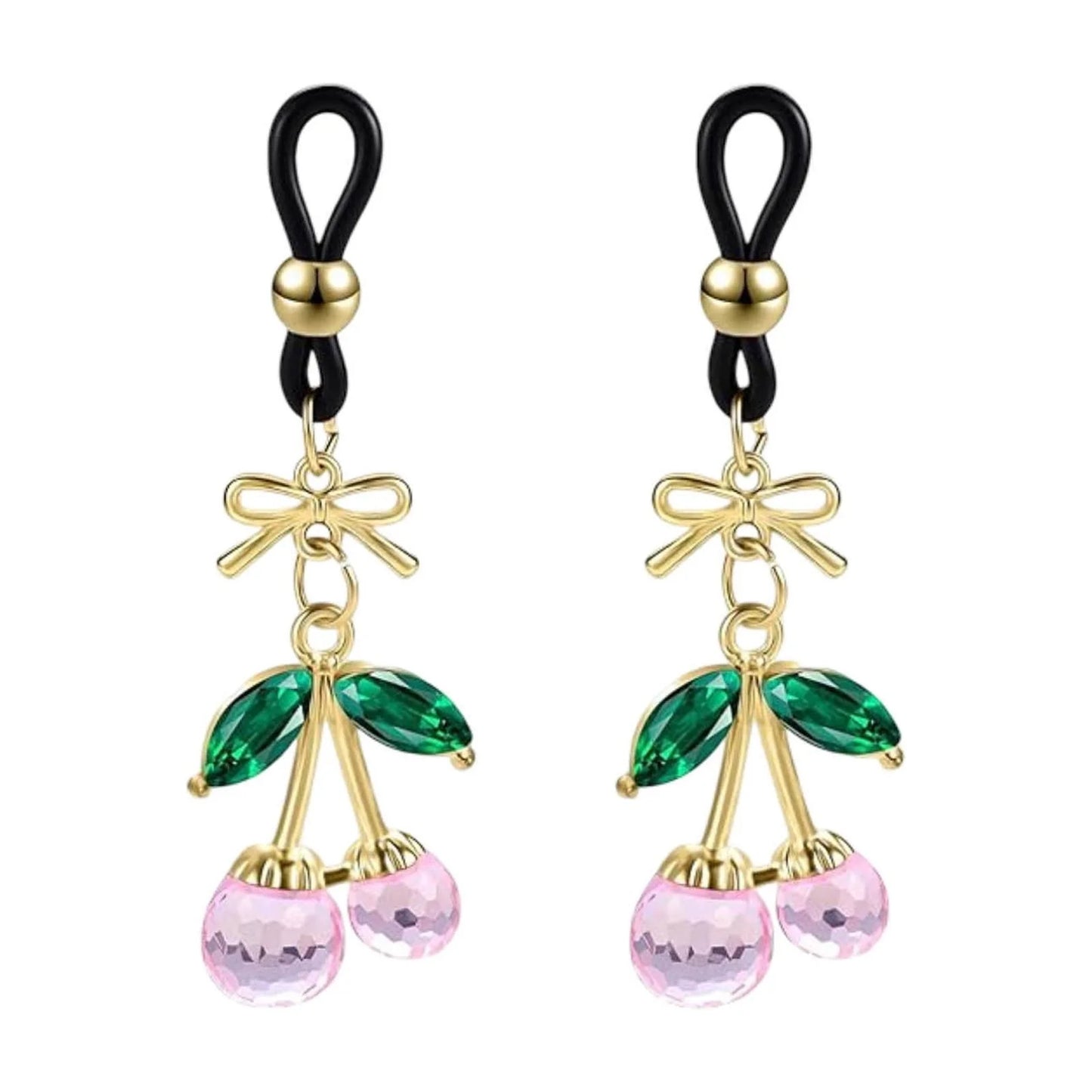Cherry Nipple Rings (Non-Piercing) - Pink - image 5